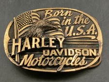 1991 Harley-Davidson “Born in the U.S.A.” Belt Buckle by Baron USA