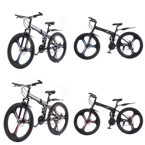 Unisex folding mountain - folding, bike
