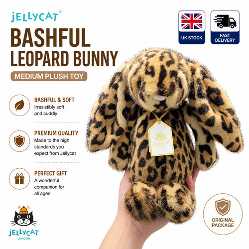 Jellycat bashful leopard bunny - bashful,