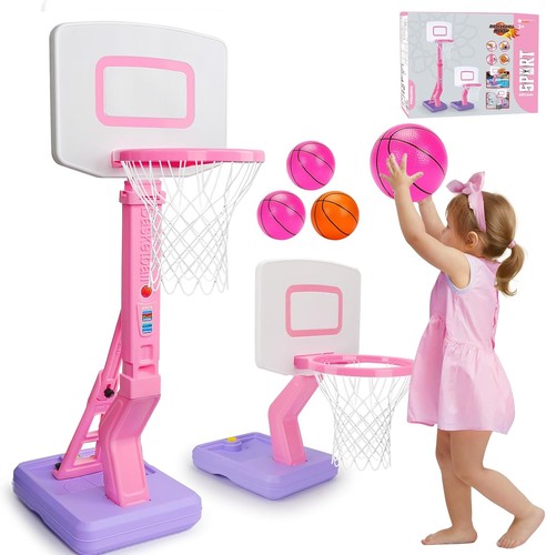 Basketball hoop and - basketball, stand
