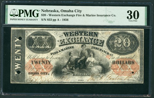 1856 nebraska omaha city - $20,