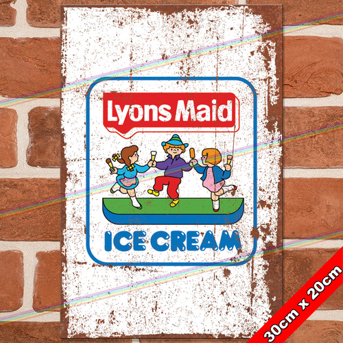 Lyons maid 30cm metal - maid, signs