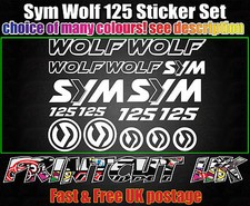 Sym Wolf 125 Decals Stickers