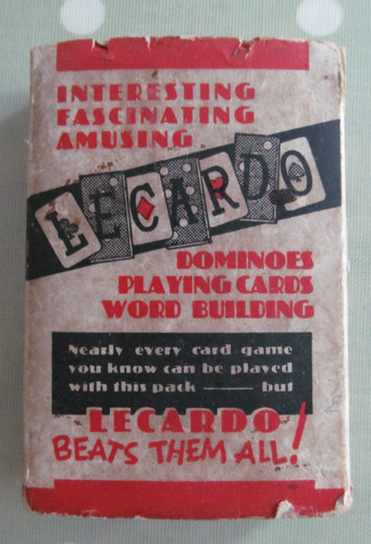 Vintage lecardo card game - card,