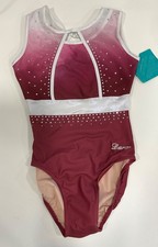 New Girls Gymnastic Darcy Leotard Size 36 ASM