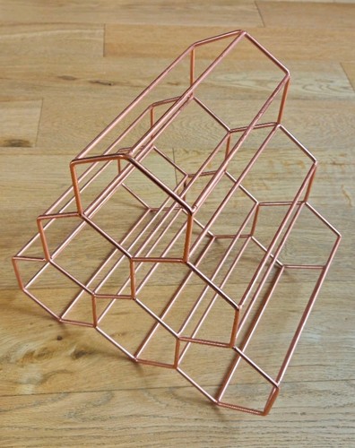 Bottle wine rack - bottle, copper