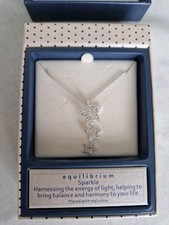Equilibrium Silver Plated Stars Sparkle Pendant NEW