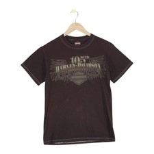 Harley Davidson Graphic T-Shirt Mens Size S Brown 2007 Birmingham