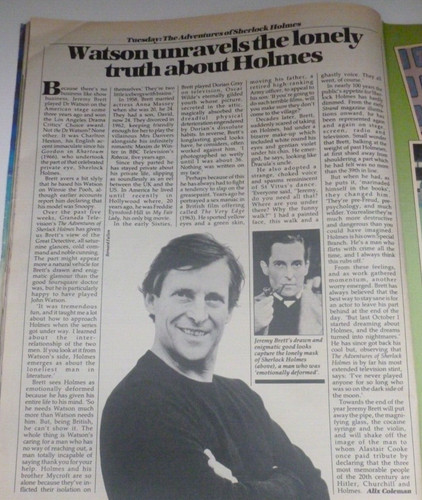 Jeremy brett watson unravels - brett,