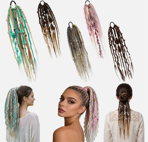 Elastic dread ponytail boho - ponytail,,