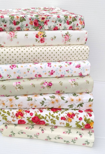 Cotton fabric bundle - fabric, squares