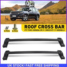 For Honda Crv Mk4 2013-2018 Aluminum Black L&R Roof Cross Rails Bars 100% Fit