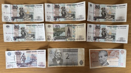 1997 russian rubles estonian - russian, +