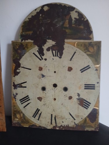 Antique longcase clock arched - antique,