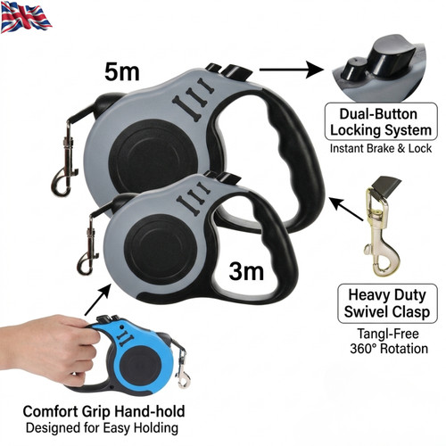 Extendable retractable dog - extendable,