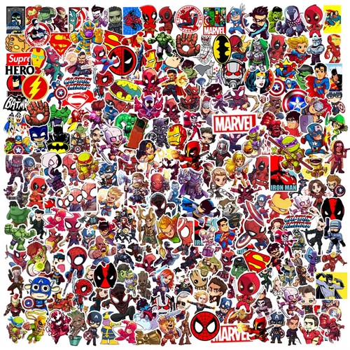 100pcs marvel cute super hero - marvel,
