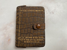 Vintage leather playing card