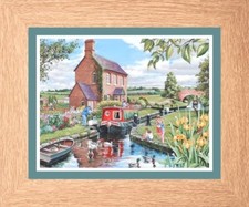 HOUSEBOAT CANAL RIVER BARGE