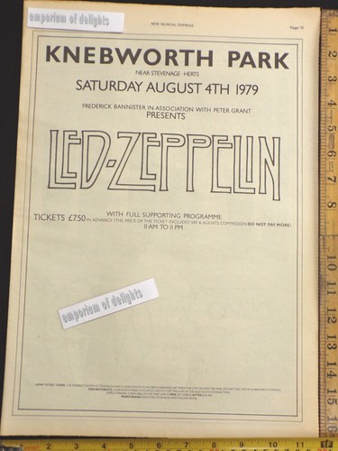 Led zeppelin knebworth - zeppelin, gig