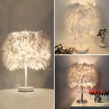 White Feather Table Lamp