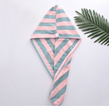 THICK Hair Turban Towel Twist Wrap MICROFIBRE QUICK DRY COTTON HEAD BATH CAP