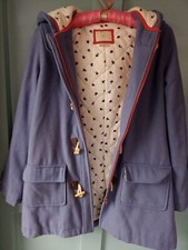 Boden pale blue wool duffle coat 13-14 yrs, very good condition, full zip