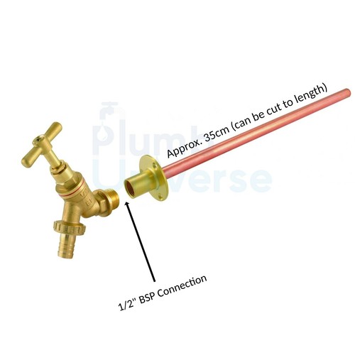 Outdoor garden brass bib - 1/2",