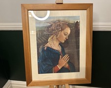 Beautiful Objects: Fra Filippo Lippi Madonna Renaissance Print Framed Blue Dress