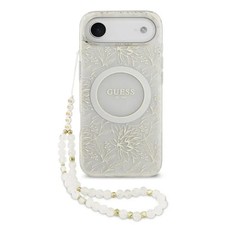 Guess IML Flower Electro Pearl Bracelet MagSafe Impact Case iPhone 17 Air