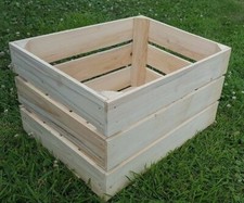 Durable-Solid Vintage Wooden Fruit Apple Crates Box Home Decor - Clean!!!