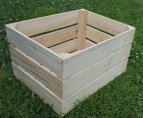 New wooden apple crates - new, retail