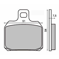 Pair Brake Pads Sintered for Ducati Sportclassic Mhe 900 2001-2002