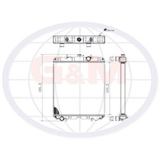 Radiator for caterpillar - for,