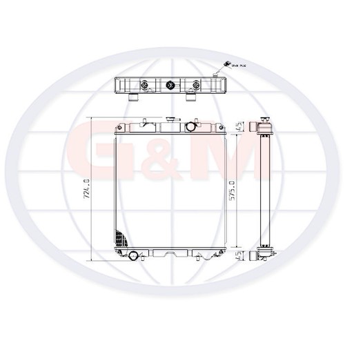 Radiator for caterpillar - radiator,