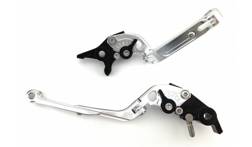 Silver flip levers pair - up,
