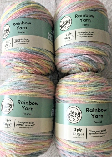 400g pastel rainbow yarn - 400g,