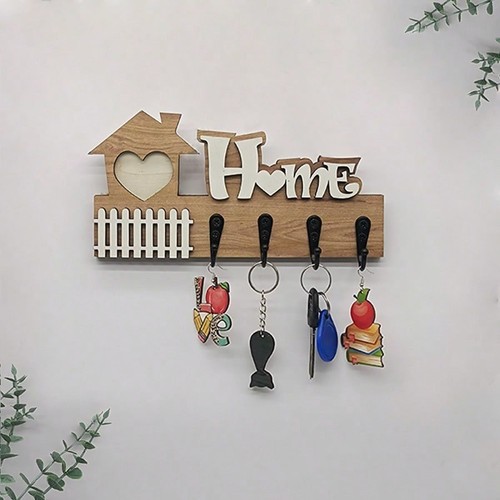 Wooden home key holder - holder, with