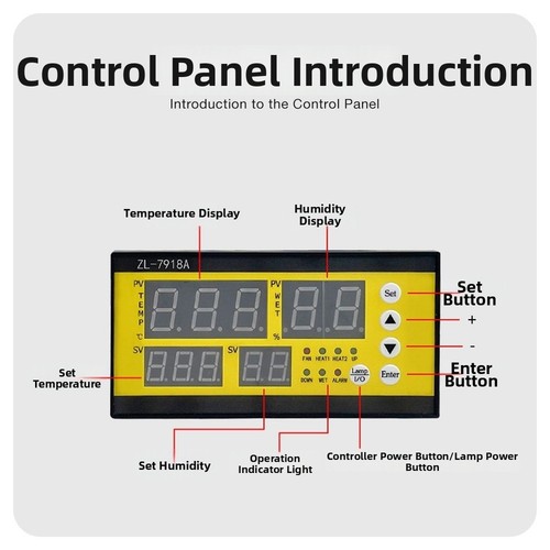 Temp humidity controller with - humidity,
