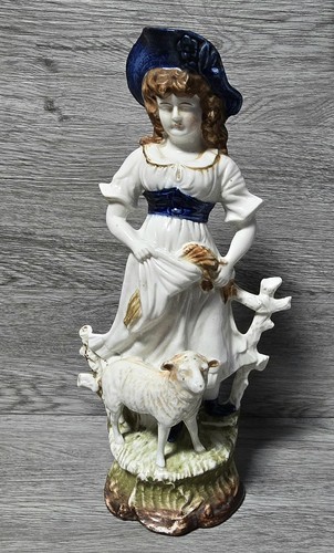 Vintage young shepherdess - a,