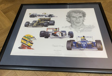 Stuart Mcintyre Ayrton Senna framed print