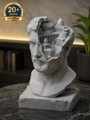 Architectural mind bust statue - architectural,