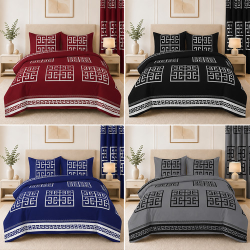 Duvet quilt cover set greek - duvet,
