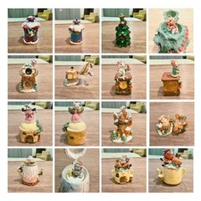 Enesco Christmas Miniature Figurines – Holiday Village Houses & Trees