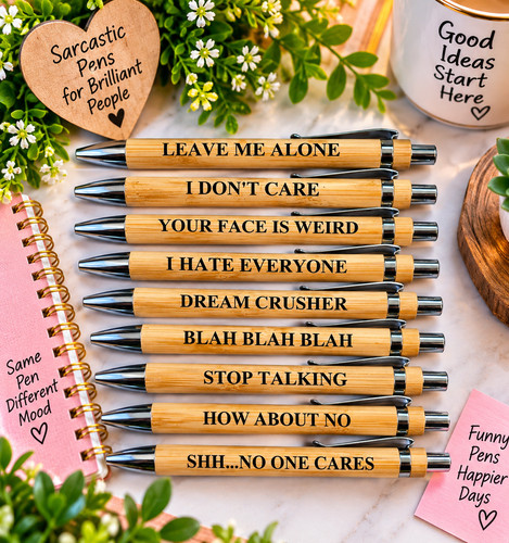 Bamboo novelty pens funny - pens,