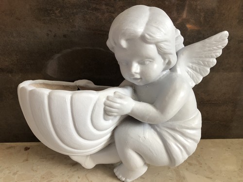 Vintage style cherub with - vintage,