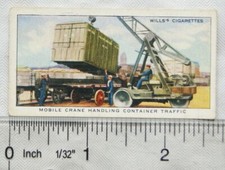 1938 Wills Railway Equipment 37 mobile crane handling container traffic