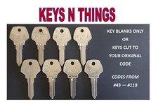 HARLEY DAVIDSON KEY BLANKS OR KEYS CUT TO YOUR ORIGINAL CODE 