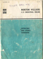 Norton Villiers C 12 Industrial Engine original Instuction book 1970