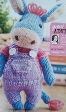 Anna the donkey toy knitting - anna,