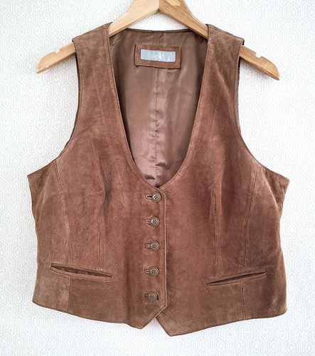 Wallis brown suede - wallis, waistcoat